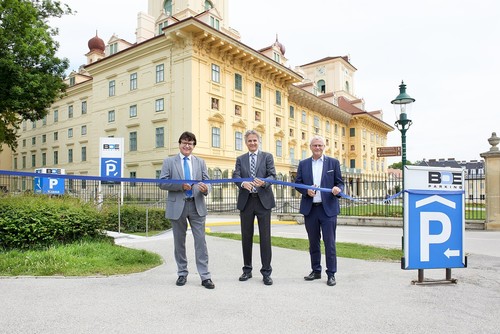 im Bild vl.: Mag. Erwin Windisch (Esterhazy), Ing. Ernst Fischer (BOE), LAbg. Mag. Thomas Steiner (Bürgermeister)